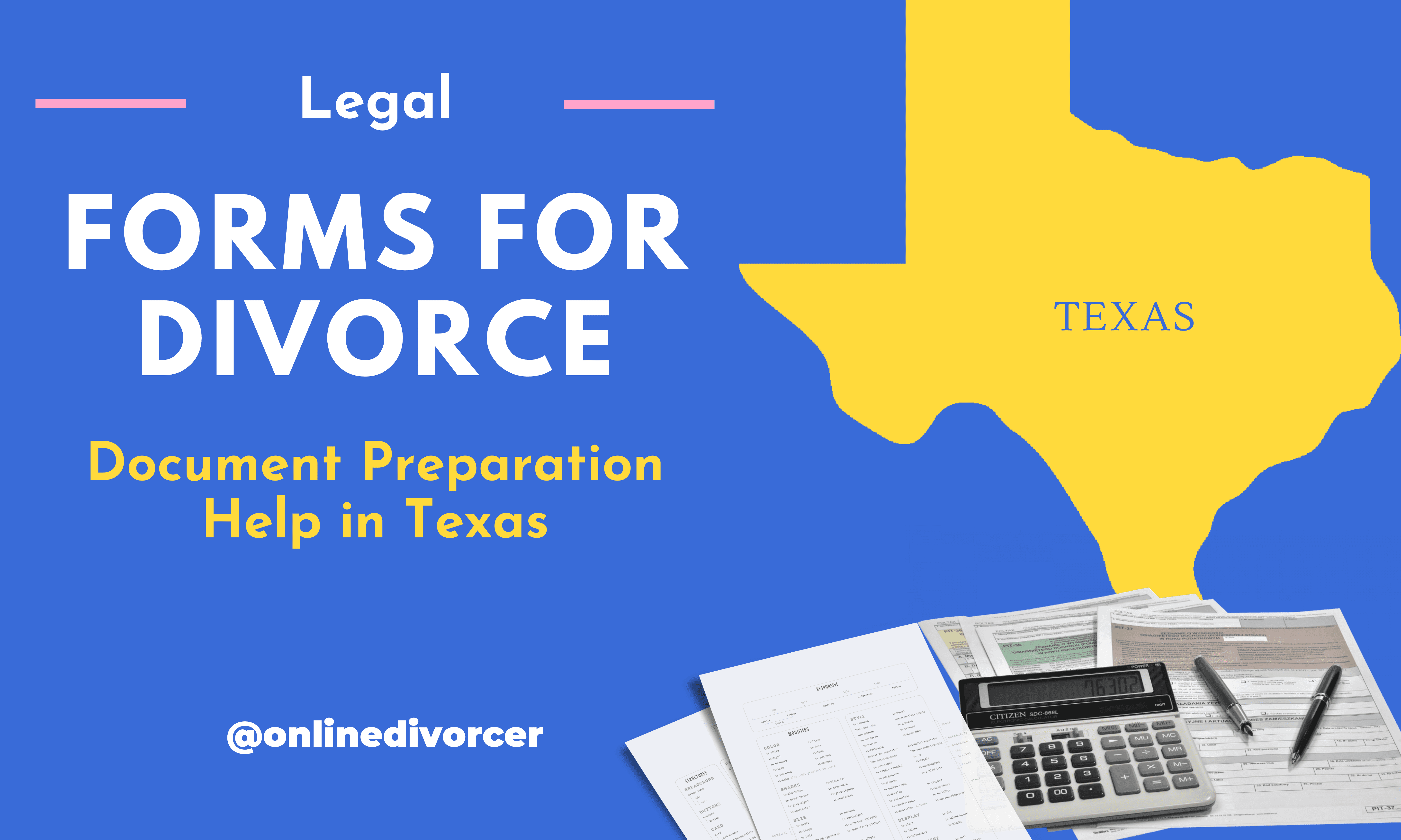 Free Printable Divorce Papers For Texas Court Approved Forms 9474