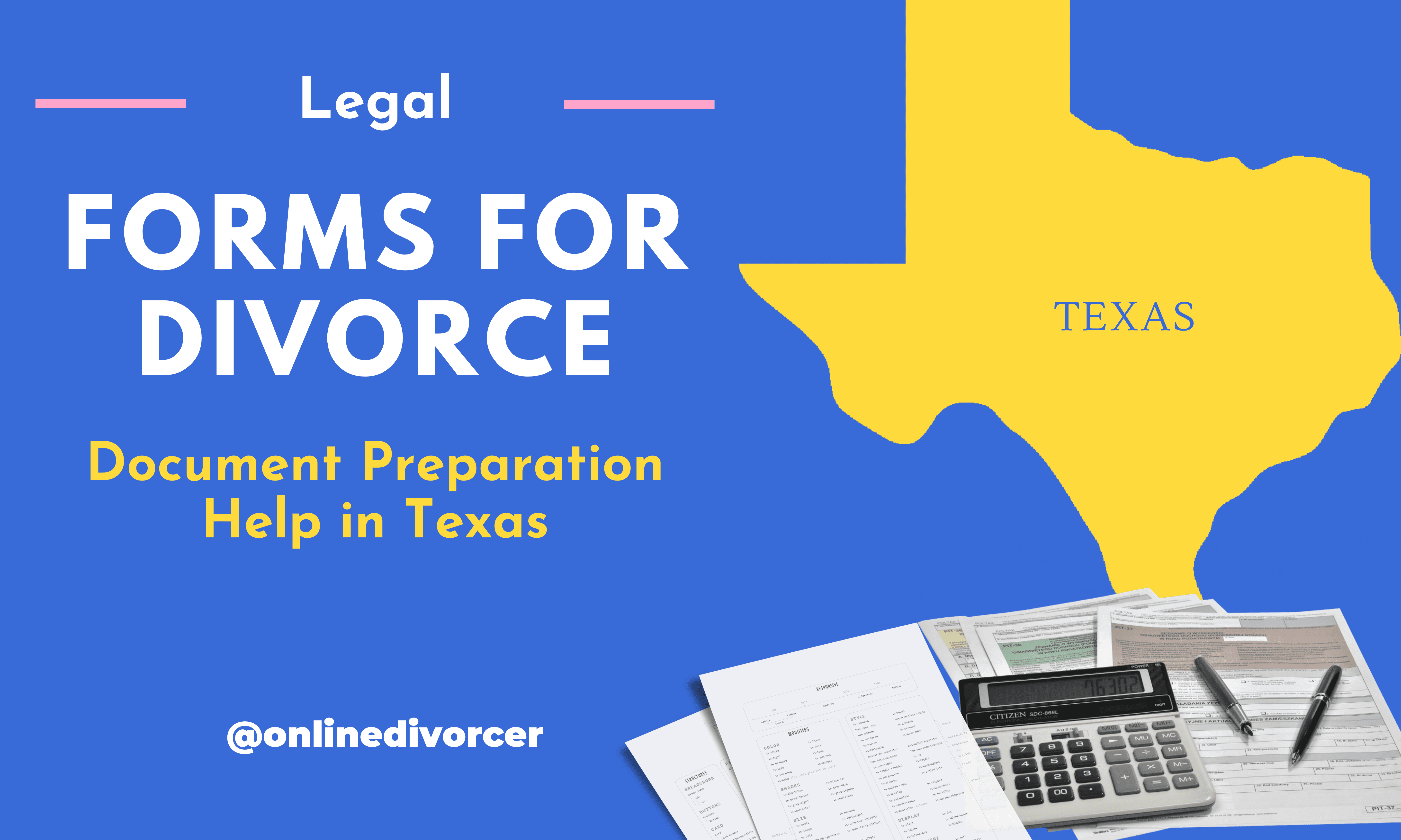 Free Printable Divorce Papers For Texas Court Approved Forms 3970